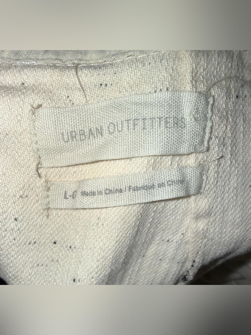 Urban Outfitters UO Hannah Cotton Cross-Back Romper, size L - Picture 5 of 5